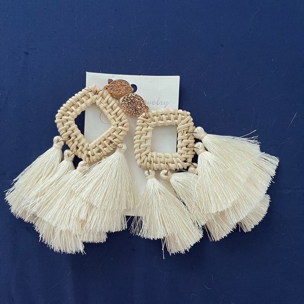 Fringe clip on earrings